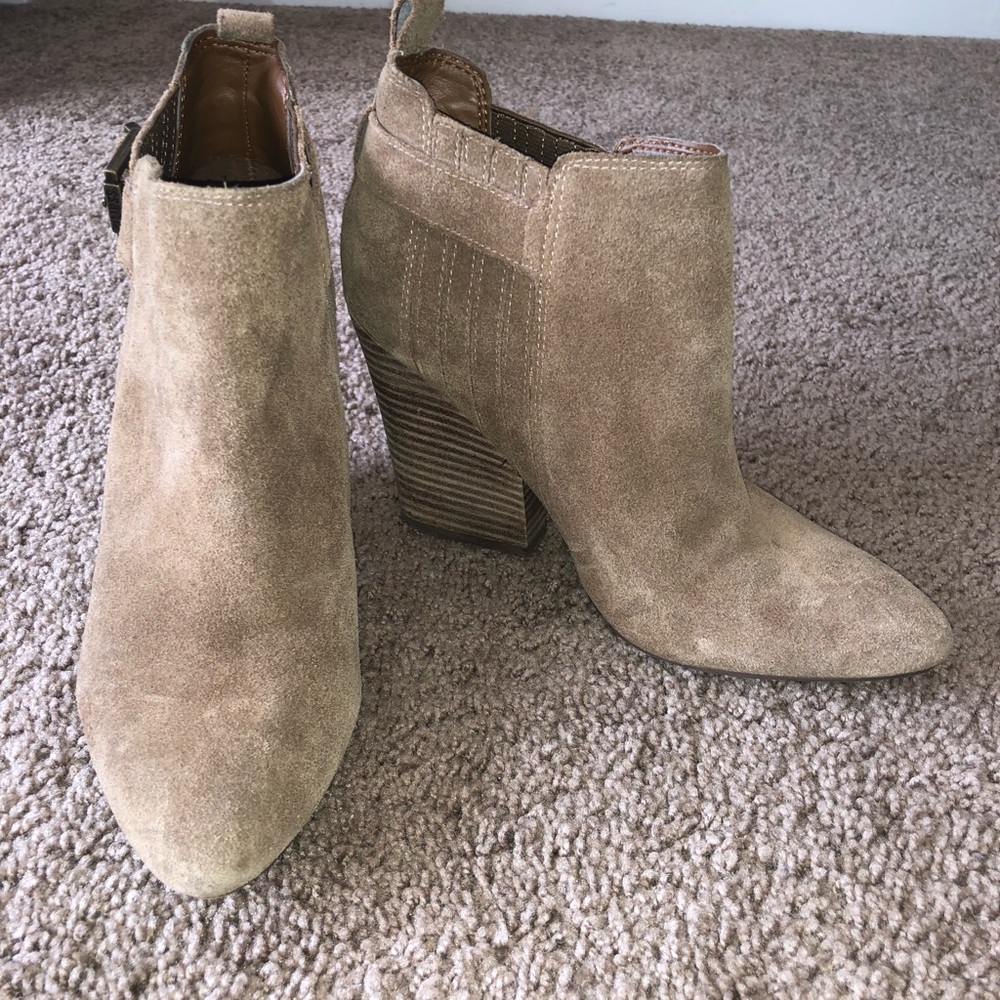 Guess Nude Suede Booties